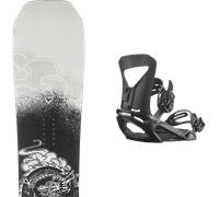 Pack snowboard." Rossignol Juggernaut Black/white 27 + Fixations - Homme - Gris / Noir - taille 152 - modèle 2027