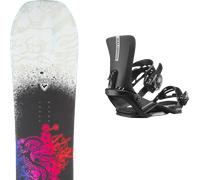 Pack snowboard." Rossignol Sawblade White/black/multi 26 + Fixations - Homme - Gris / Noir / Multicolore - taille 160W - modèle 2026