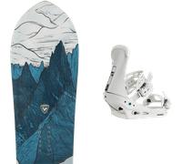 Pack snowboard." Rossignol Xv Blue/white 26 + Fixations - Homme - Gris / Bleu / Noir - taille 165W - modèle 2026