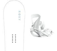 Pack snowboard." Roxy Dawn White/blue 26 + Fixations - Femme - Blanc - taille 135 - modèle 2026
