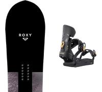 Pack snowboard." Roxy Smoothie Black/purple 26 + Fixations - Femme - Noir - taille 149 - modèle 2026