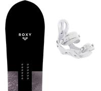 Pack snowboard." Roxy Smoothie Black/purple 26 + Fixations - Femme - Noir - taille 152 - modèle 2026
