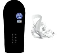 Pack snowboard." Roxy Xoxo Black/blue 26 + Fixations - Femme - Noir - taille 142 - modèle 2026