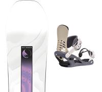 Pack snowboard." Salomon Bliss 26 + Fixations - Femme - Blanc - taille 144 - modèle 2026