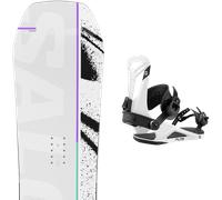 Pack snowboard." Salomon Huck Knife 26 + Fixations - Homme - Blanc - taille 156 - modèle 2026