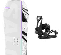 Pack snowboard." Salomon Huck Knife 26 + Fixations - Homme - Blanc - taille 159 - modèle 2026