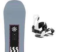 Pack snowboard." Salomon Kickback 26 + Fixations - Homme - Bleu - taille 158 - modèle 2026