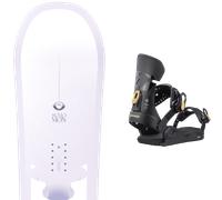 Pack snowboard." Salomon Lotus White/purple 26 + Fixations - Femme - Blanc / Violet - taille 151 - modèle 2026