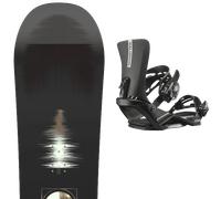 Pack snowboard." Salomon Pulse White/black/khaki 26 + Fixations - Homme - Blanc / Noir / Gris - taille 156 - modèle 2026