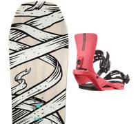 Pack snowboard." Yes All-in 25 + Fixations - Homme - Beige / Noir - taille 158 - modèle 2025