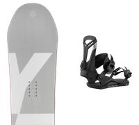 Pack snowboard." Yes Basic Grey/white 26 + Fixations - Homme - Gris / Blanc - taille 161 - modèle 2026