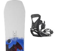 Pack snowboard." Yes Sender White/multi 26 + Fixations - Homme - Blanc / Multicolore - taille 155 - modèle 2026