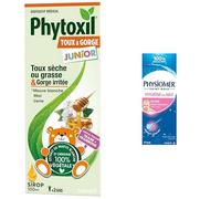 PACK SOIN ENFANT - Phytoxil Junior Toux séche et grasse & Gorge irritée 100ml + Physiomer Micro-diffusion - Spray Nasal 115ml - Dispositifs Médicaux - Dès 2 ans