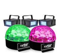 Pack Soirée FIESTA 2 SIXMAGIC + 3 LED STROBE BLANC