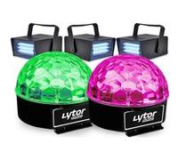 Pack Soirée FIESTA 2 SIXMAGIC + 3 LED STROBE BLANC Blanc G