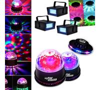Pack Soirée FIESTA 2 SUNMAGIC + 3 LED STROBE BLANC + Effet OVNI RVB