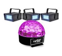 Pack Soirée FIESTA SIXMAGIC + 3 LED STROBE BLANC Blanc