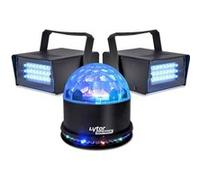 Pack Soirée FIESTA SUNMAGIC + 2 LED STROBE BLANC Blanc