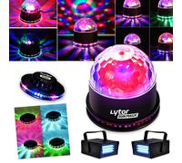 Pack Soirée FIESTA SUNMAGIC + 2 LED STROBE BLANC + effet OVNI RVB