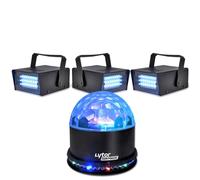 Pack Soirée FIESTA SUNMAGIC + 3 LED STROBE BLANC