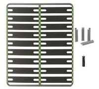 Pack Sommier 2x9 Lattes 160x200cm + Pieds Gris + Pied Central - ALTOSENSO -