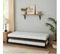 Pack Sommier Gigogne + Matelas 38kg - 14 cm - 190 x 80 - Lit Gigogne 2 Couchages Modulable, Confort Medium/Ferme, Gain de Place