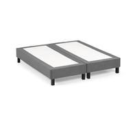 Pack sommiers déco tapissier 2 x 90 x 200 cm en kit - SOMNUS de DREAMEA Gris