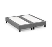 Pack sommiers déco tapissier 2 x 90 x 200 cm en kit - SOMNUS de DREAMEA Gris