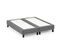 Pack sommiers déco tapissier 2 x 90 x 200 cm en kit - SOMNUS de DREAMEA Gris