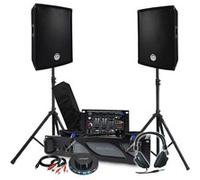 BM SONIC Pack sono 1600W – Ampli 1000W, paire d'enceintes, table de mixage, micro Ovni LED
