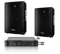 Pack Sono 1680W Total Ibiza Sound 2 Enceintes 3 voies 2x600w - Ampli Ventilé 2x240w - Câblage - Idéal salle des fêtes Bar Club