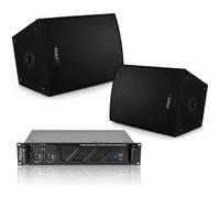 Pack Sono 1680W Total Ibiza Sound 2 Enceintes 600W - Ampli 480W - Cables Speakon - DJ - Anniversaire - Soirée - Fête