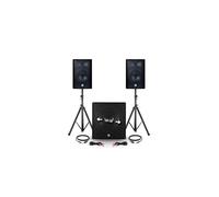 BM SONIC Pack sono 2400W – 2 enceintes 30 cm + caisson 46 cm + pieds et câbles 1812