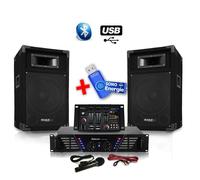 Pack sono 480W + table de mixage + 2 HP + mic+ Clé USB 32G