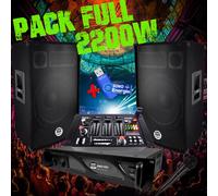 Pack Sono ampli 1000W+ enceintes 2x600W + Table de mixage+ Clé USB 32G