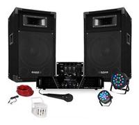 Pack Sono ampli + enceintes 500W + Table de mixage + 3 jeux de lumières