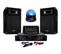 Pack Sono ampli + enceintes 500W + Table de mixage + SUNMAGIC LED RVB