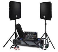 Pack Sono BM SONIC Amplificateur 1000W, Paire d'Enceintes Passives 2x300W, Table de Mixage, Pieds, Casque DJ, Câbles et Micro