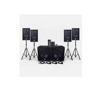 Pack sono Bm Sonic BMS181812-USB-BT-4800W-2 micros ss - fil2XSub 18"" + 4 Enceintes 12"" + Pieds + Câbles + Tél +clé USB 32 gigas