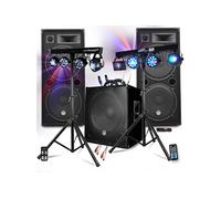 Pack SONO BM SONIC MEGA BASSES 3200W Caisson/Subwoofer bi-amplifié 18 46cm - HP 215, Portiques 8 Lumières Xperformer/Euphoria