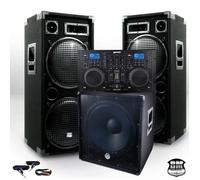Pack Sono complet BM SONIC BMX-18215 3200W Caisson bi-amplifié + CDM-4000