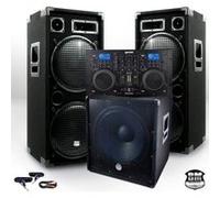 Pack Sono complet BM SONIC BMX-18215 3200W Caisson bi-amplifié + CDM-4000