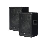 Pack Sono Ibiza sound 600W Total + Ampli PLS1250 + 2 Enceintes 300W PA DJ Sono Mix LED Light soirée Familiale Bar Club Maison