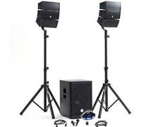 BM SONIC Pack sono DJ BMS-12-ARRAY-BT 1000W Sub 31 cm USB/Bluetooth, supports & câbles