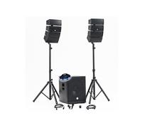 BM SONIC Pack Sono DJ BMS-15-ARRAY-BT 1200W Sub 38 cm Bluetooth/USB Enceintes satellites