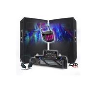 PACK SONO DJ 3400W Amplificateur 2000W, Paire d'Enceintes 2x700W, Table de Mixage, Casque DJ, Câbles et Micro, Eclairage LED