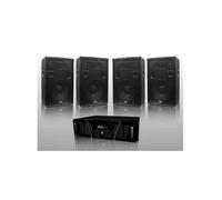 Pack Sono DJ ampli 1600 W + 4 HP 600W - IBIZA SOUND - DJ-675-S - Bass reflex - Noir