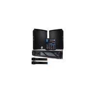 Pack Sono DJ Amplificateur 1000W, Paire d'Enceintes 8 pouces , Câbles, table de mixage 2 micro sans fils ,BT /USB