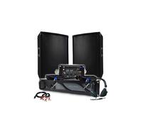 Pack Sono DJ BM SONIC Amplificateur 1000W, Paire d'Enceintes Passives 2x300W, Table de Mixage, Casque DJ, Câbles et Micro