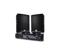 BM SONIC Pack sono DJ – Amplificateur BMS1000 1000W + Paire BMS08 2x300W, câbles – Sonorisation PRO